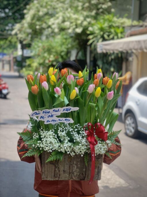 Giỏ Hoa Tulip Ghv1