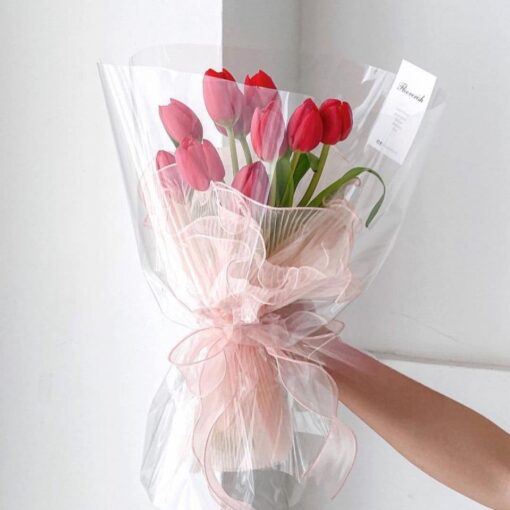 Bó Hoa Tulip Đỏ tl2